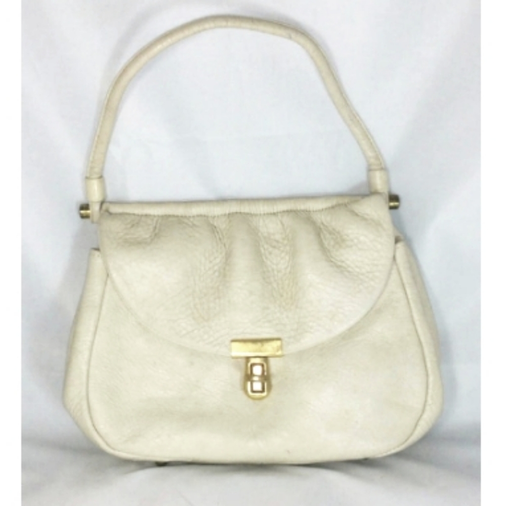 Zenith Leather Creme Vintage Leather Handbag